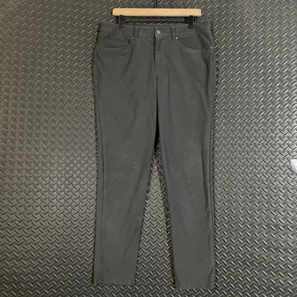 Lululemon Commission Pants Men's 33 Black Slim Fit ABC Tech Golf Work Casual - Picture 1 of 8